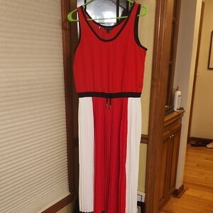 Tommy Hilfiger Red and White Dress